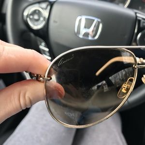 REAL GUCCI sunglasses in white and gold